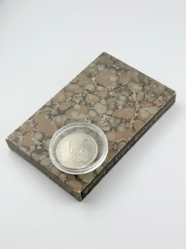 DDR Münze 5 Mark 1988 Saxonia + Buch Eröffnung der Leipzig - Dresdner Eisenbahn