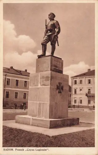 AK Radom Pomnik Czynu Legionów Polen ungelaufen Postkarte