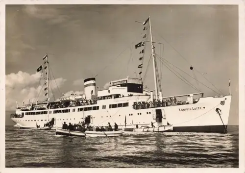 AK M.S. Königin Luise Schiff 1937 ungelaufen Postkarte