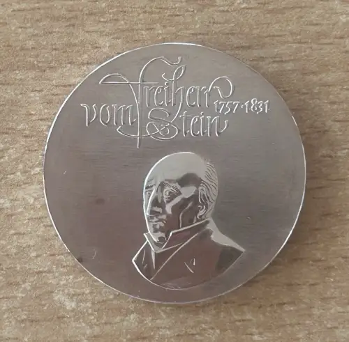 DDR 20 Mark Freiherr vom und zum Stein 1981 Silber