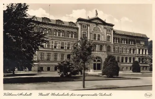 AK Köthen Hochschule für angewandte Technik Sachsen-Anhalt ungelaufen Postkarte