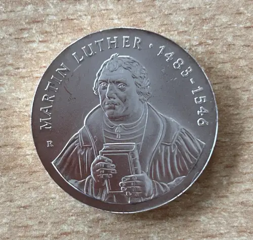 DDR 20 Mark 1983 Martin Luther Silber Münze