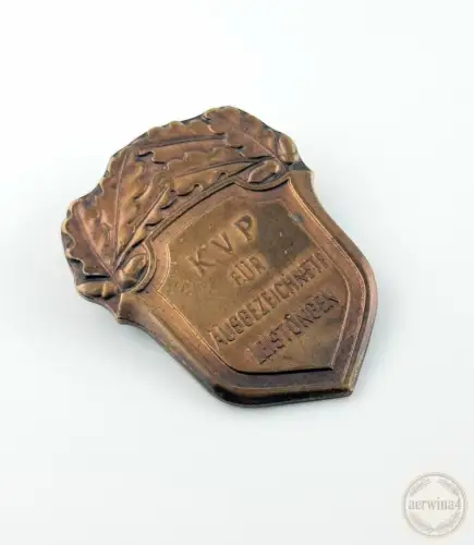 DDR KVP Leistungsabzeichen der Kasernierten Volkspolizei mit Verleihungsnummer