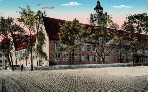 AK Jena Universität Thüringen ungelaufen Postkarte
