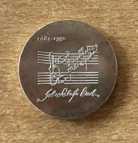 DDR 20 Mark 1975 Johann Sebastian Bach Silber Gedenkmünze