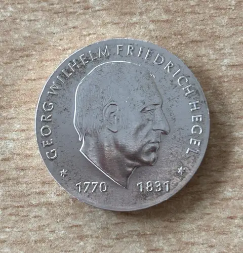 DDR 10 Mark 1981 G. W. Friedrich Hegel Silber