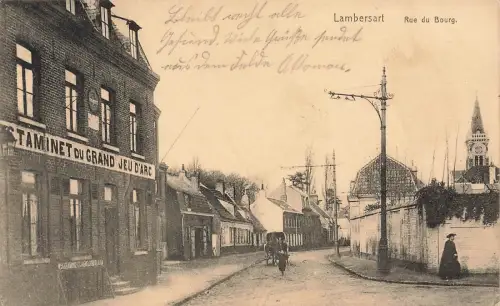 AK Lambersart Straßenansicht Rue du Bourg Frankreich 1915 gelaufen Postkarte