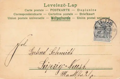 AK Fröhliche Pfingsten Kind mit Bine Leipzig ca. 1912