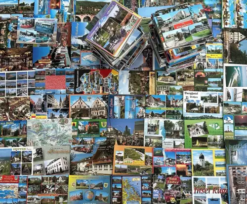 Lot / Konvolut 1000 Moderne AK Postkarten BRD Deutschland bunt ab 1950