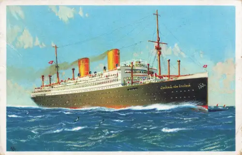 AK Doppelschraubendampfer General von Steuben Norddeuscher Lloyd Bremen 1937