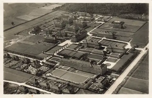 AK Zwickau Luftbild Staatliches Krankenstift Sachsen 1932 gelaufen Postkarte