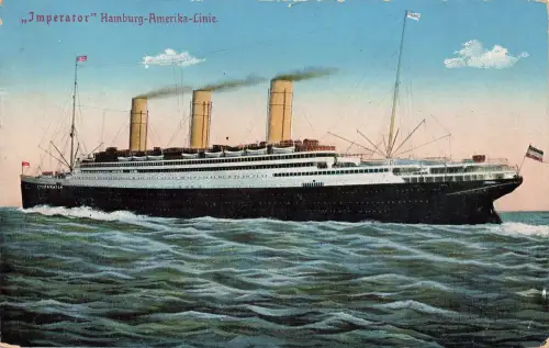 AK Passagierschiff Imperator H.A.P.A.G 1934 gelaufen Postkarte