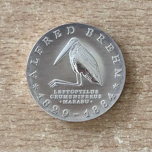 10 Mark 1984 Alfred Brehm Silber Gedenkmünze