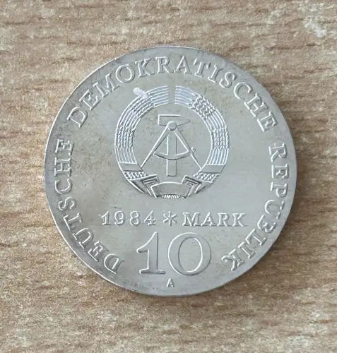 10 Mark 1984 Alfred Brehm Silber Gedenkmünze