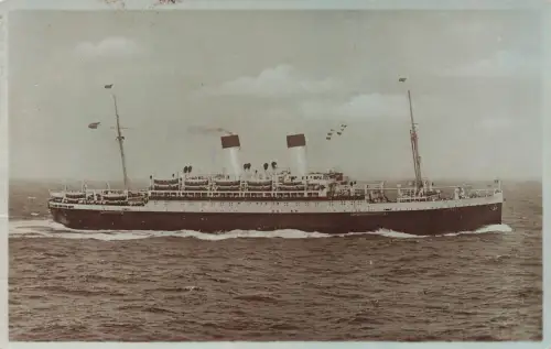 AK Motorschiff Monte Sarmiento Hamburg Südamerikanische DS Gesellschaft