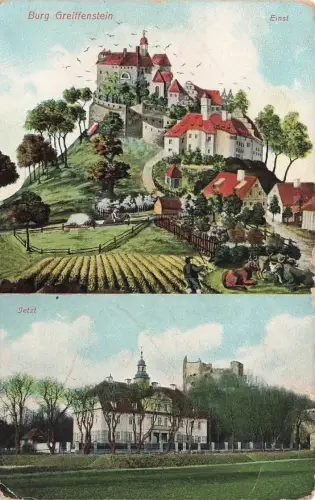 AK Greiffenberg Burg Greiffenstein Isergebirge Schlesien ungelaufen Postkarte