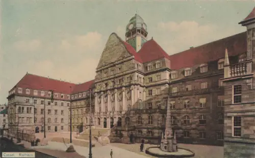 AK Kassel Rathaus Hessen ungelaufen Postkarte