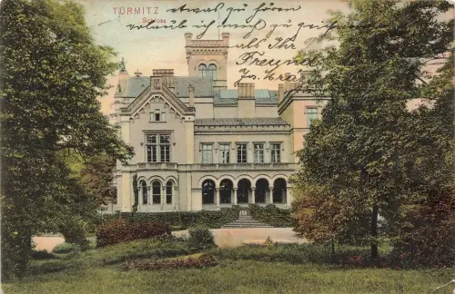Ansicht Schloss in Türmitz Trmice Böhmen Postkarte AK 1908