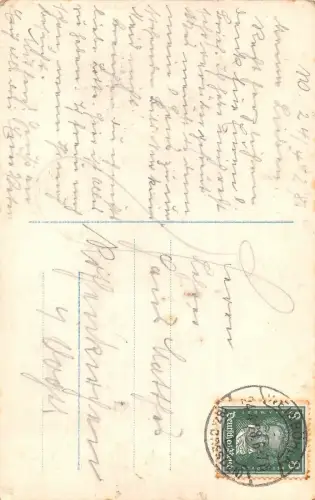 Um die Meisterschaft Boxen Kinder mit Boxhandschuhe HB Postkarte 1928