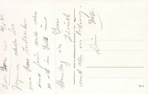 Gasthaus Klais 932 m. an d. Mittenwaldbahn m. Karwendel Postkarte AK