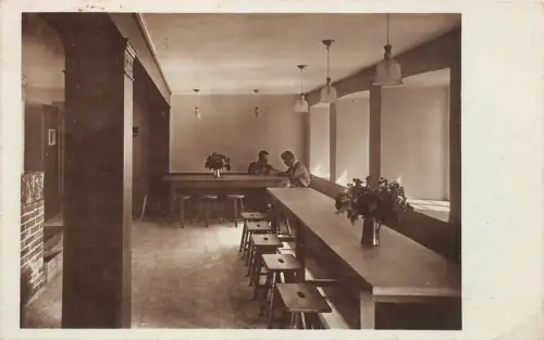 Jugendburg Hohnstein Sächs. Schweiz Saal Freital Postkarte AK 1928