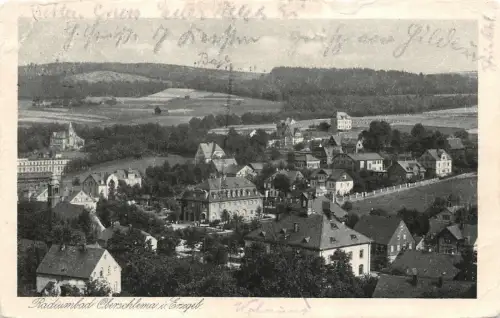 Sommerfrische Radiumbad Oberschlema im Erzgebirge Sachsen Postkarte AK 1926
