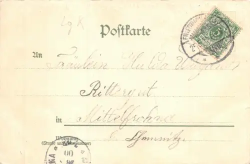 Friedrichroda Ansicht Kirche Postkarte AK 1900