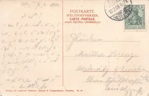 AK DRESDEN BRIESNITZ GASTHOF MEISSNERSTR Cotta Löbtau Friedrichstad 1908