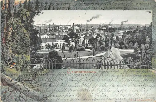 AK Crimmitschau Fabrik Industrie Postkarte 1904