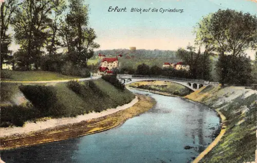 Erfurt Blick auf die Cyriaxburg 1911
