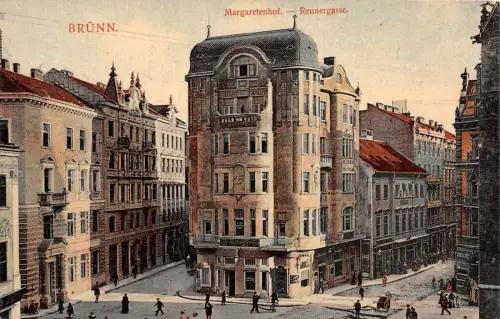 Brünn (Brno) Margaretenhof Rennergasse Postkarte AK