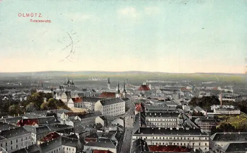 Olmütz (Olomouc) Totalansicht Mähren Postkarte AK