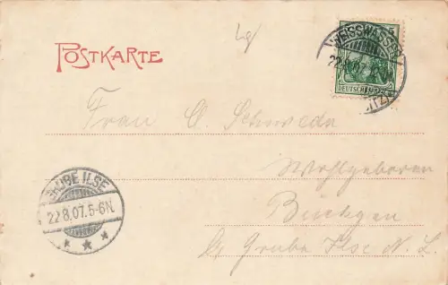 Gruss aus Weisswasser O.L. Gesamtansicht von Schweig-Villa aus Sachsen AK 1907