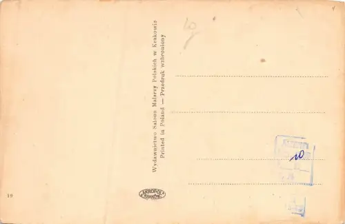 Krakow Pomnik Mickiewicza i Sukiennice Postkarte AK