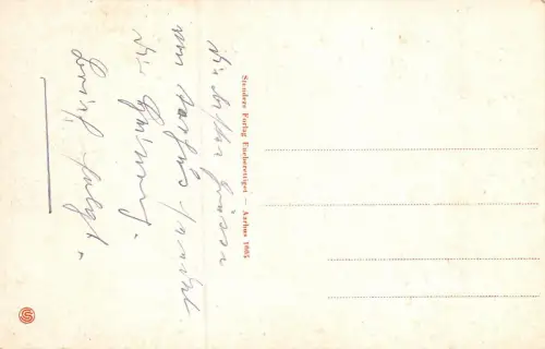 Aarhus Parti fra Lystbaadehavnen Postkarte AK