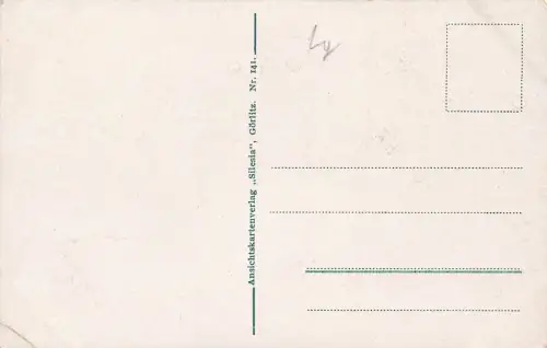 Herkulesbrunnen und Stadtwage Zittau-Neustadt Sachsen Postkarte AK