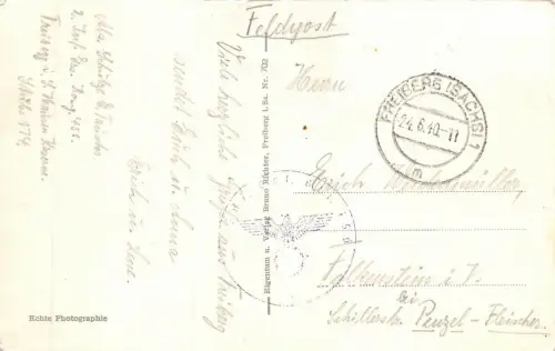 Hausen-Kaserne Mannschafts-Gebäude II. Feldpostkarte AK 1940