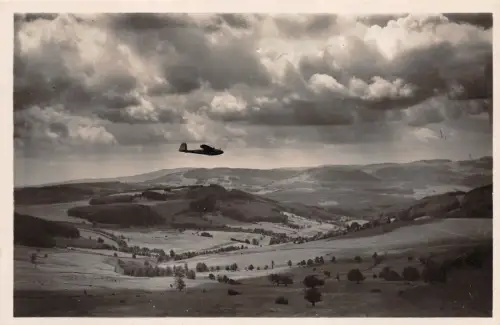 Segelflugwettbewerb auf der Wasserkuppe (Rhön) Postkarte AK