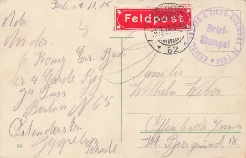 Blick auf den Rolandbrunnen in Berlin Postkarte AK 1915