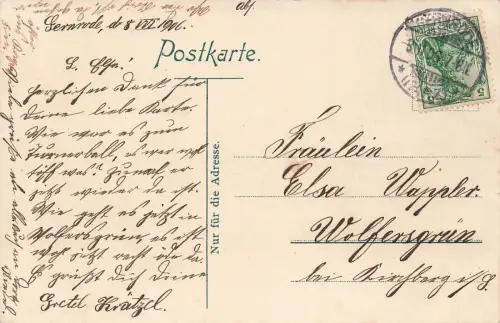 Ansicht auf Alexisbad im Harz Sachsen-Anhalt Postkarte AK 1906
