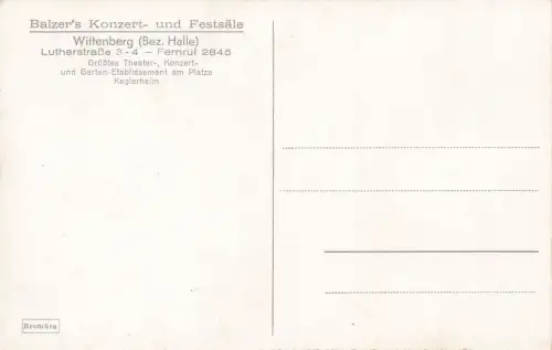 Ansicht Markt in Lutherstadt Wittenberg Sachsen-Anhalt Postkarte AK