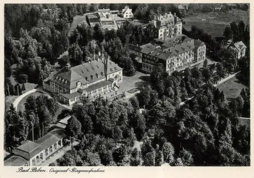 Bad Steben i. Frankenwald Stahl-, Moor- und Radiumbad AK 1938