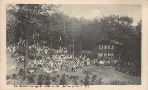 Landes-Heimatspiele Witten-Ruhr "Wilhelm Tell" Postkarte AK 1926