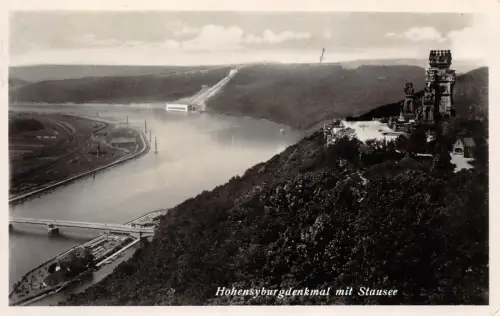 Hohensyburgdenkmal mit Stausee Postkarte AK 1934