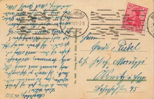 Dom in Magdeburg Sachsen-Anhalt Postkarte AK 1919