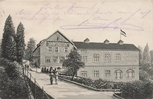 Schnellenbach b. Ründeroth Amt Engelskirchen Gasthof Bergfriede AK 1919