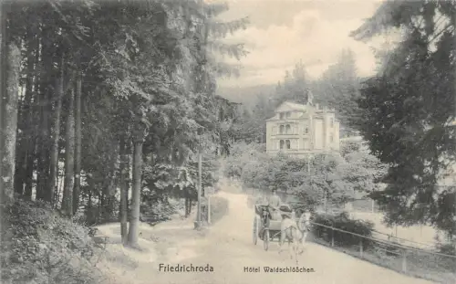 Friedrichroda Hotel Waldschlößchen AK 1910