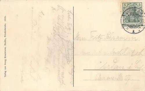 Friedrichroda Hotel Waldschlößchen AK 1910