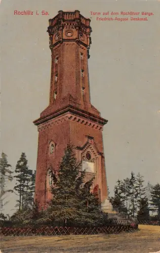 Turm Friedrich-August Denkmal Rochlitz in Sachsen Postkarte