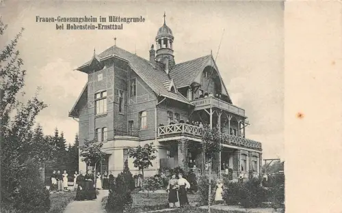 Frauen-Genesungsheim im Hüttengrunde bei Hohenstein-Ernstthal Sachsen Postkarte